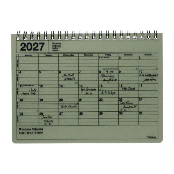 MARK'S Notebook Calendar-Calendrier-Mark's-2027-Small-Kaki-Papeterie du Dôme