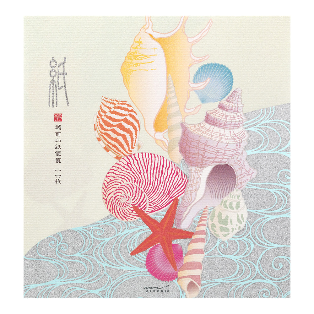 MDR Papier à Lettres-Correspondance-Midori-Coquillages-Papeterie du Dôme