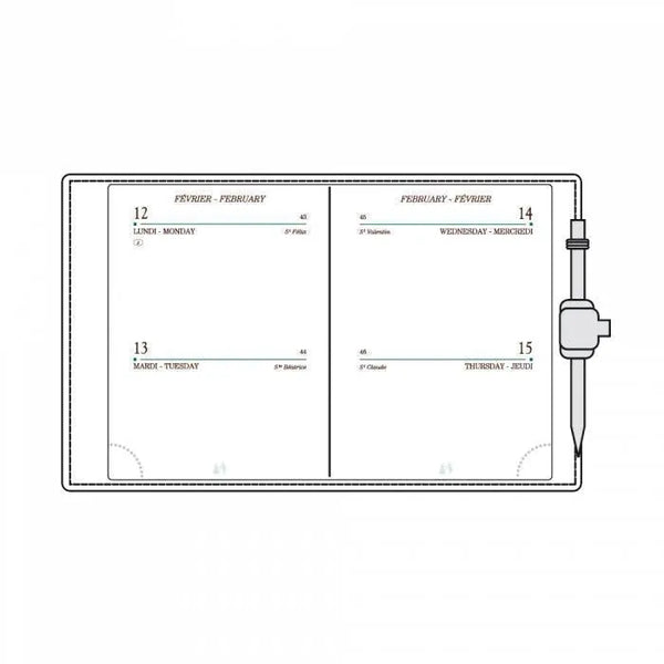 MGN Agenda A10 Boboli Verou Porte Mine MIGNON-Mignon-Papeterie du Dôme