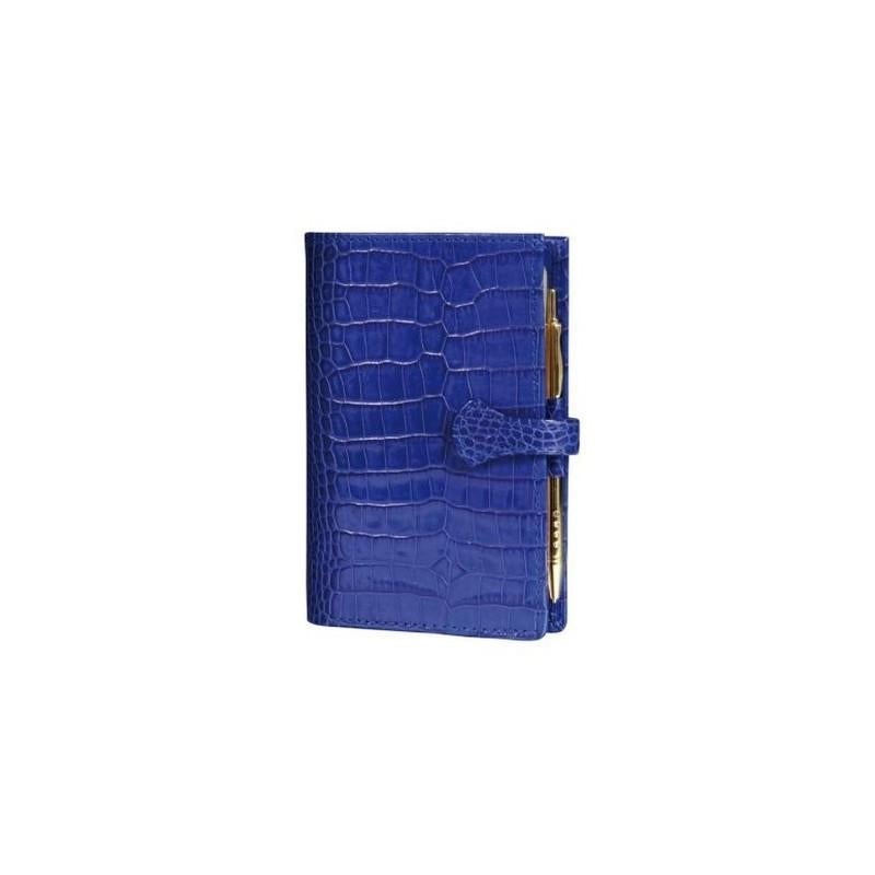 MGN Agenda Organiseur SK12 Croco Savannah Patte Mignon-Mignon-Bleu indigo-Papeterie du Dôme