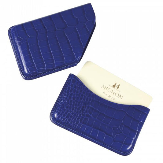 MGN Porte Carte de Visite Galet Savannah Mignon-Mignon-Bleu-Papeterie du Dôme