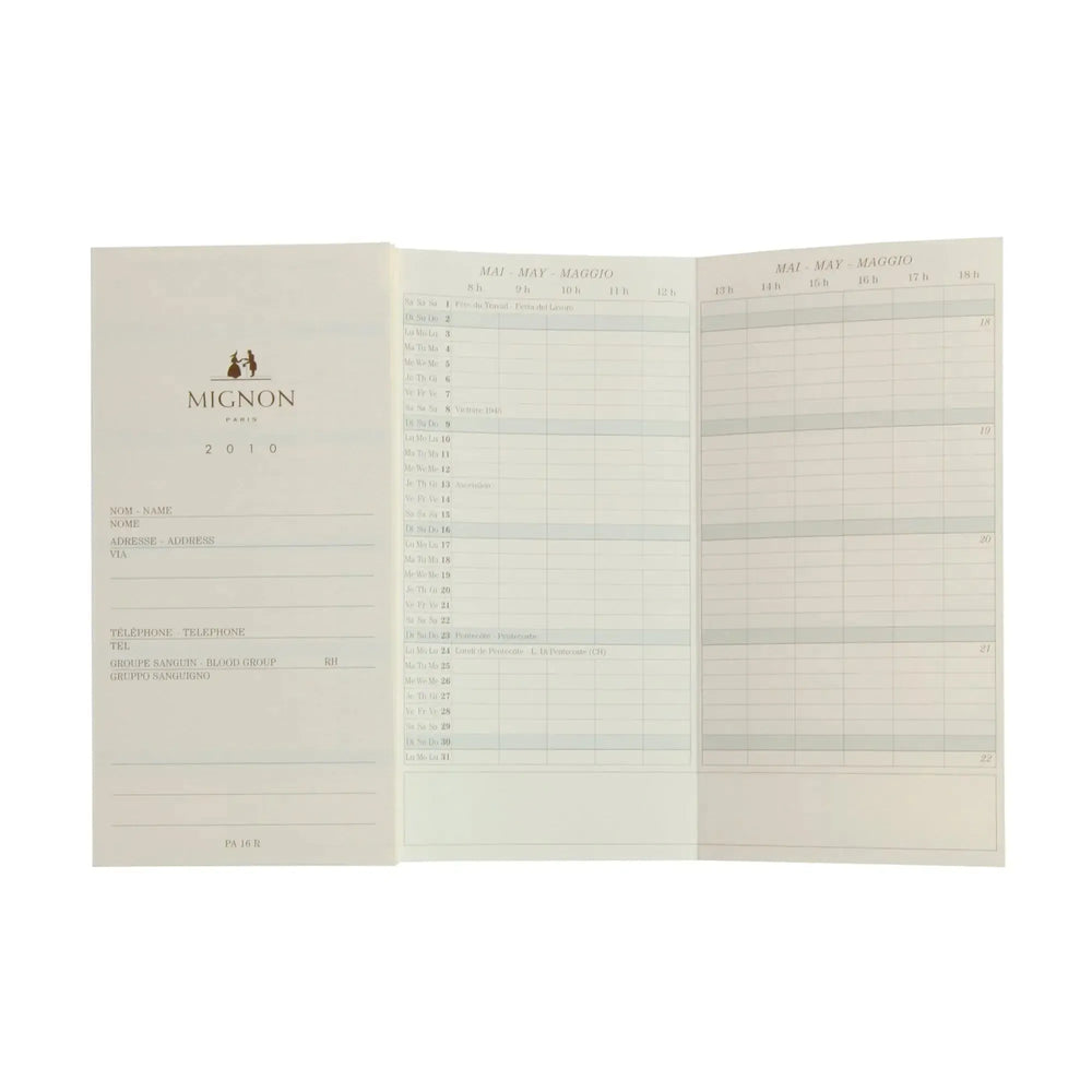 MGN Recharge Agenda PA16R Planning avec Atlas et Répertoire Mignon-Recharge Agenda-Mignon-Papeterie du Dôme
