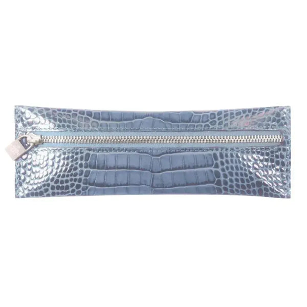 MGN Trousse Plate Zip Savannah Mignon-Trousse-Mignon-Bleu acier-Papeterie du Dôme