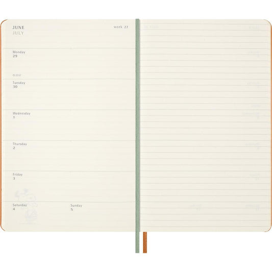 MSK Agenda Peanuts Semainier & Carnet Rigide 12 mois-Agenda-Moleskine-Papeterie du Dôme