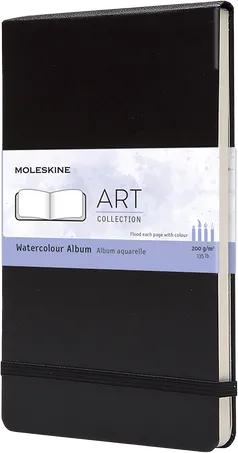 MSK Album Aquarelle-Carnet-Moleskine-Noir-Large 13x21 cm-Aquarelle-Papeterie du Dôme
