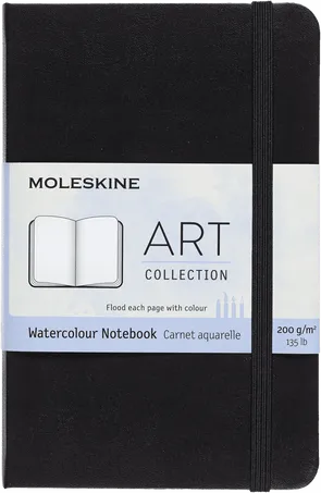 MSK Carnet Aquarelle Rigide-Carnet-Moleskine-Noir-Paysage-Pocket 9x14 cm-Papeterie du Dôme