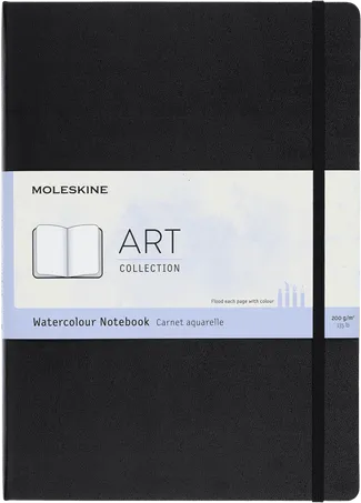 MSK Carnet Aquarelle Rigide-Carnet-Moleskine-Noir-Paysage-A4 21x29,7 cm-Papeterie du Dôme
