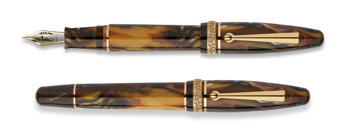 Maiora Ultra Ogiva Golden Age 2.0 Fire Stylo Plume-Stylo Plume-Maiora-Papeterie du Dôme