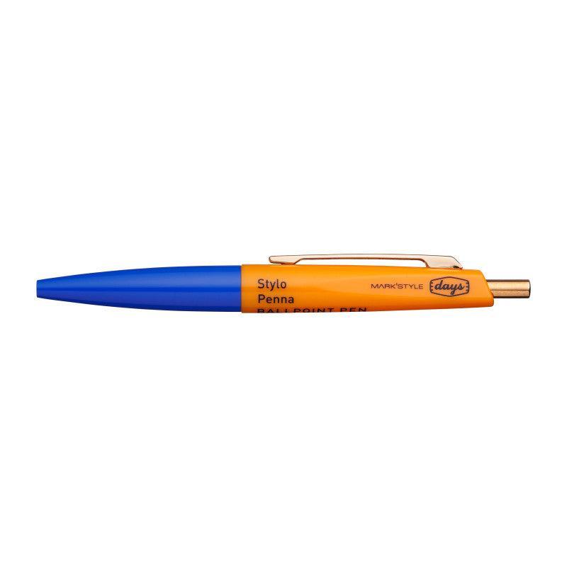 Mark's Days x Anterique Mini Stylo Bille-Stylo Bille-Mark's-Bleu Orange-Papeterie du Dôme