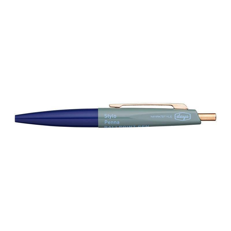 Mark's Days x Anterique Mini Stylo Bille-Stylo Bille-Mark's-Navy Sauge-Papeterie du Dôme