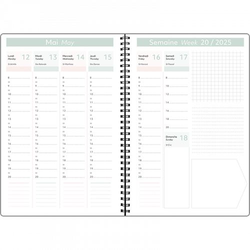 OBE Agenda Semainier 25 Tokyo-Agenda-Oberthur-Papeterie du Dôme