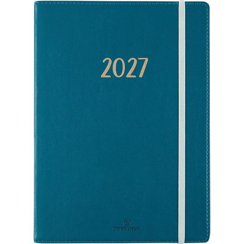 OBE Agenda Semainier A5 My Hello-Agenda-Oberthur-2027-Bleu canard-Papeterie du Dôme