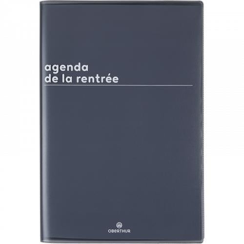 OBE Agenda Semainier Scolaire 24 Boreal-Agenda-Oberthur-2025-2026-Noir-Papeterie du Dôme