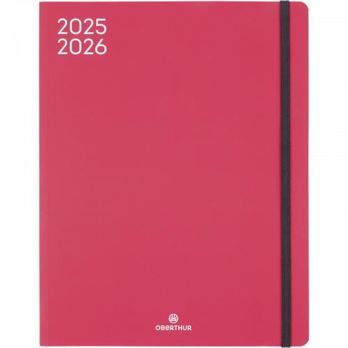 OBE Agenda Semainier Scolaire de Bureau 27 Split-Agenda-Oberthur-2025-2026-Rouge-Papeterie du Dôme