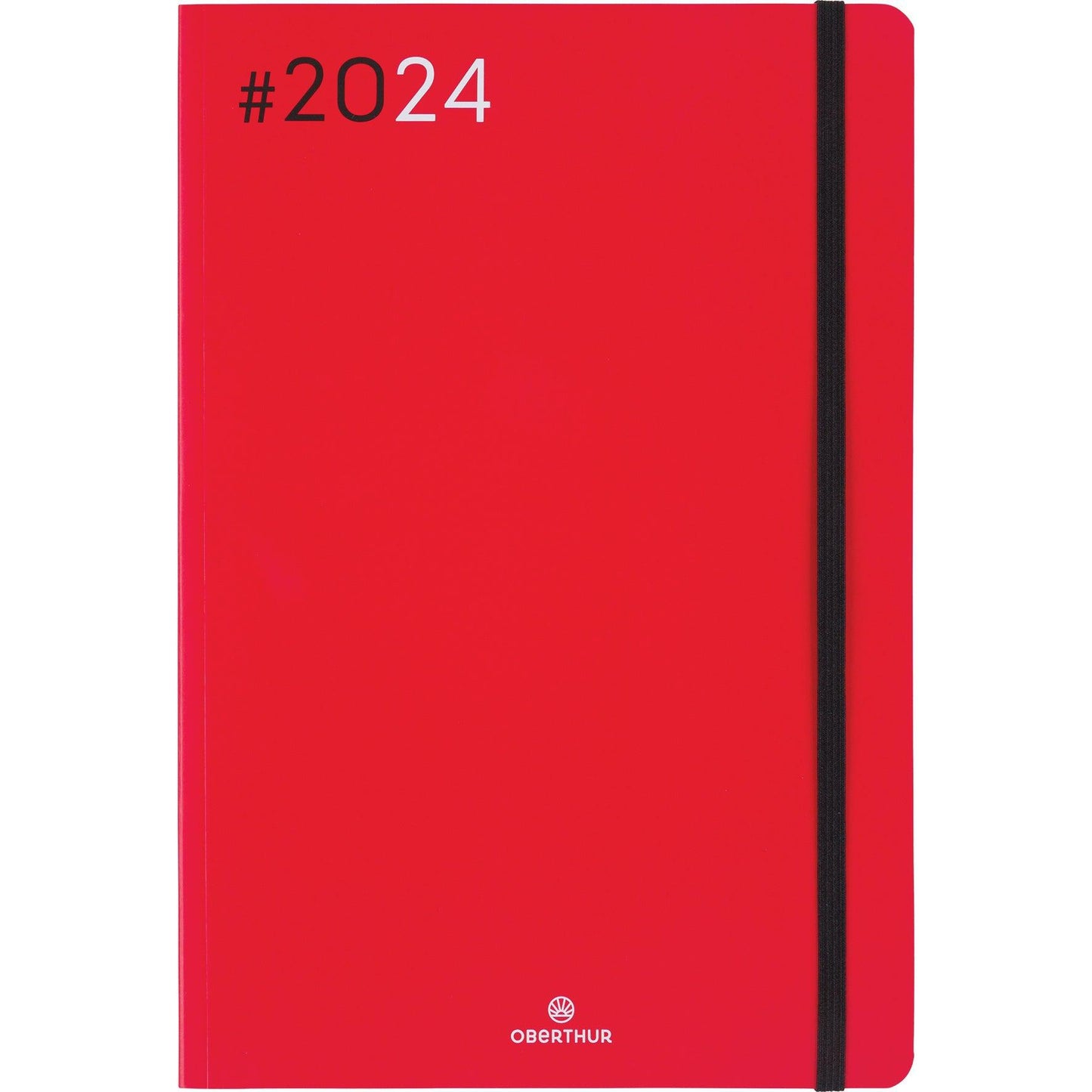 OBE Agenda Semainier de Bureau 25 Flex-Agenda-Oberthur-2024-Rouge-Papeterie du Dôme