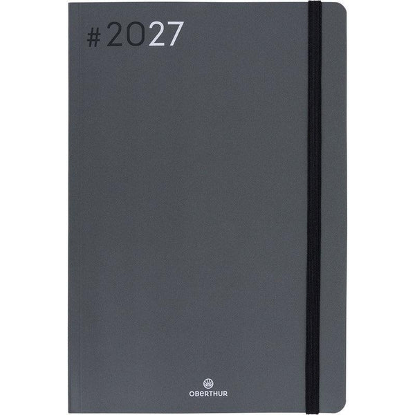 OBE Agenda Semainier de Bureau 25 Flex-Agenda-Oberthur-2027-Gris-Papeterie du Dôme