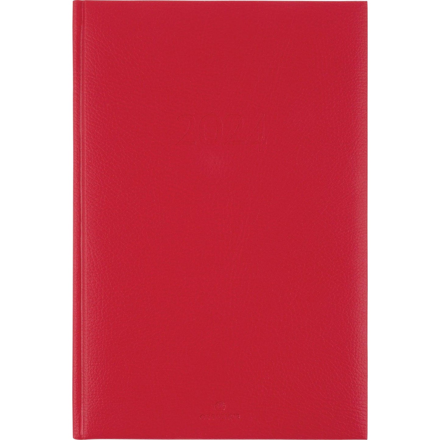 OBE Agenda Semainier de Bureau 25 London-Agenda-Oberthur-2025-Rouge-Papeterie du Dôme