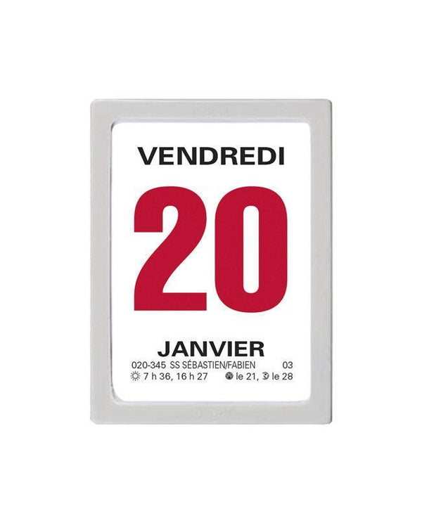 OBE Calendrier à Effeuiller 47x63 Gris-Agenda-Oberthur-Papeterie du Dôme