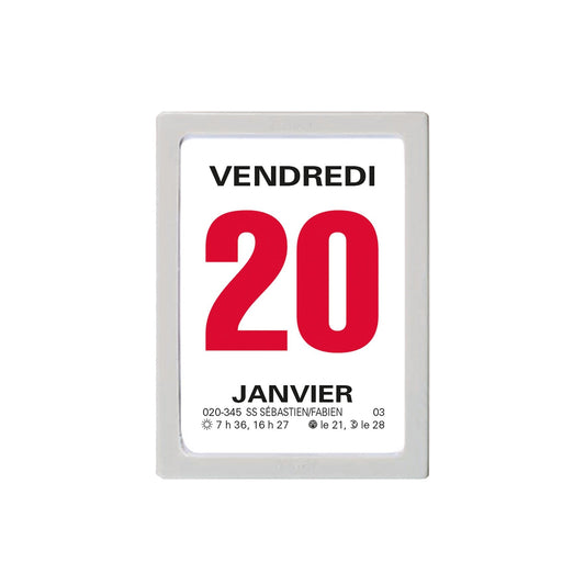 OBE Calendrier à Effeuiller 47x63 Gris-Agenda-Oberthur-Papeterie du Dôme