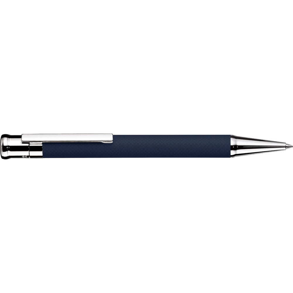 OH design 04 Bleu Guilloché Laqué Platine Stylo Bille-Stylo Bille-Otto Hutt-Papeterie du Dôme