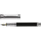 OH design 04 Noir Lisse Laqué Platine Stylo Plume