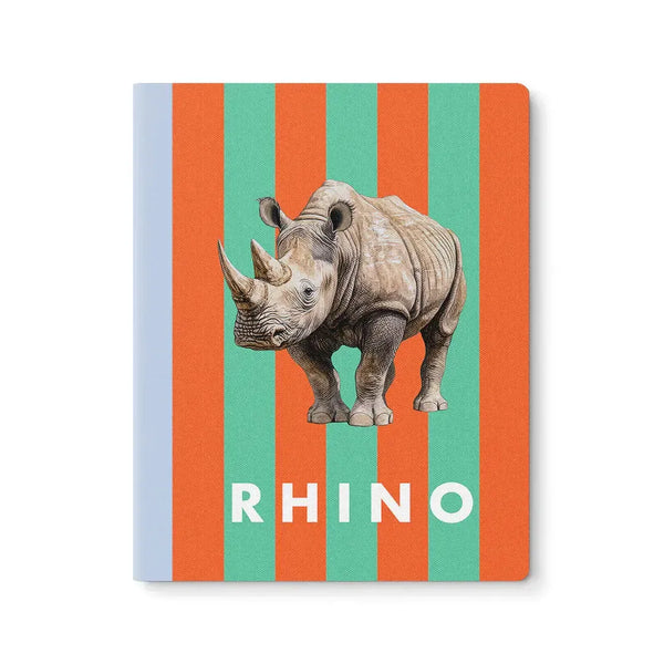 OHD Cahier-Carnet-Ohh Deer-Striped animal-Rhino-Papeterie du Dôme