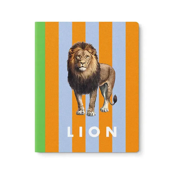 OHD Cahier-Carnet-Ohh Deer-Striped animal-Lion-Papeterie du Dôme