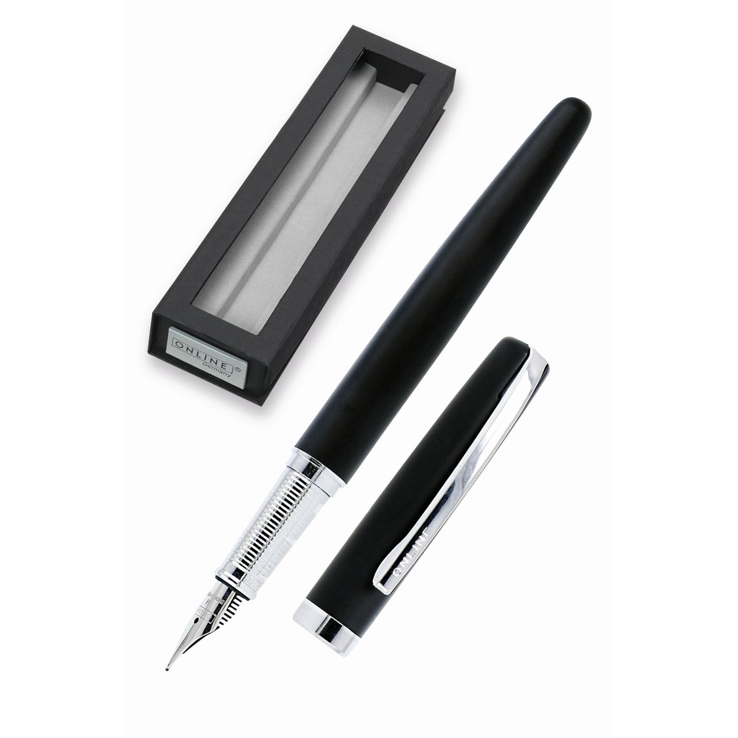 ONL Eleganza Stylo Plume Boîte-Stylo Plume-Online-Noir-M Médium-Papeterie du Dôme