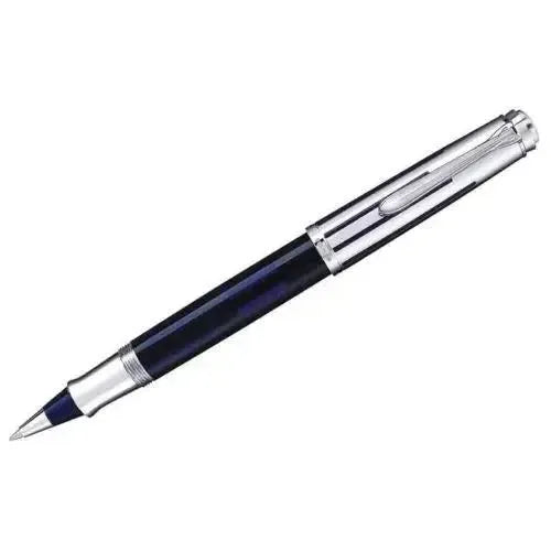 PLK Stylo Souverän R625 Bleu Argent Roller-Stylo Roller-Pelikan-Papeterie du Dôme