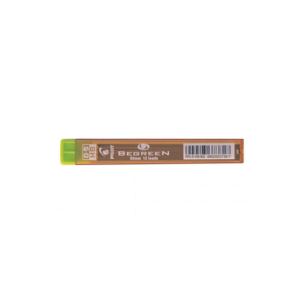 PLT Etui de 12 Mines Begreen-Mines-Pilot Basics-0.5 mm-HB-Papeterie du Dôme