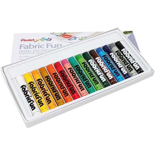 PTL FabricFun Boîte 15 Pastels-Pastel-Pentel-Papeterie du Dôme