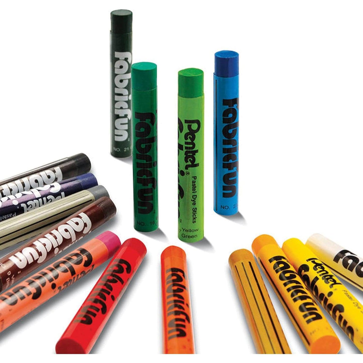 PTL FabricFun Boîte 15 Pastels-Pastel-Pentel-Papeterie du Dôme