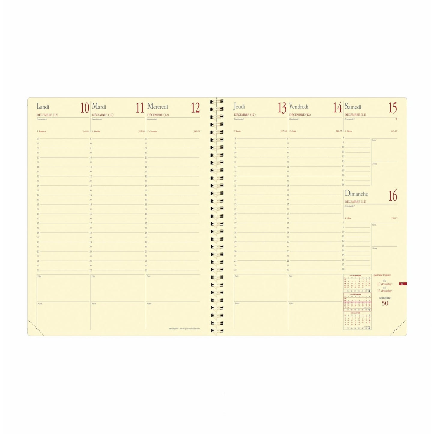 QV Agenda Manager Spirale Soho-Agenda-Quo Vadis-Papeterie du Dôme