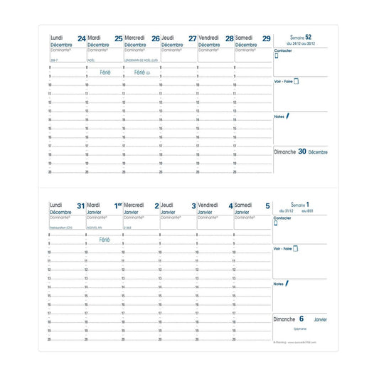 QVD Agenda Bi-Planning Impala-Agenda-Quo Vadis-Papeterie du Dôme