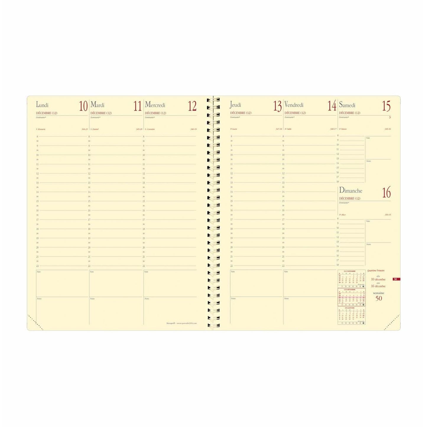 QVD Agenda Manager Spirale Soho-Agenda-Quo Vadis-Papeterie du Dôme