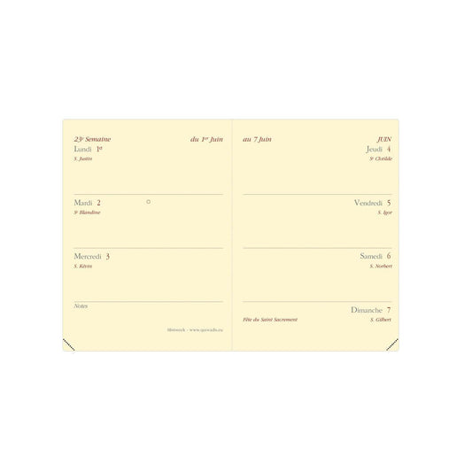 QVD Agenda Miniweek Prestige Soho-Agenda-Quo Vadis-Papeterie du Dôme