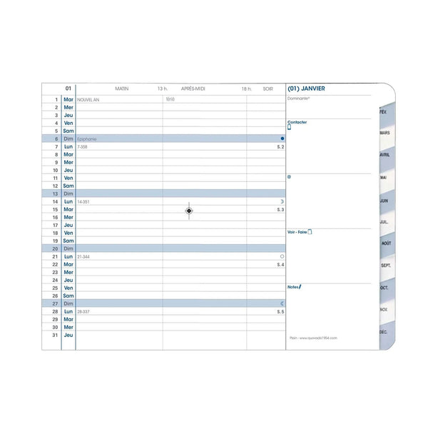 QVD Agenda Plain Impala-Agenda-Quo Vadis-Papeterie du Dôme