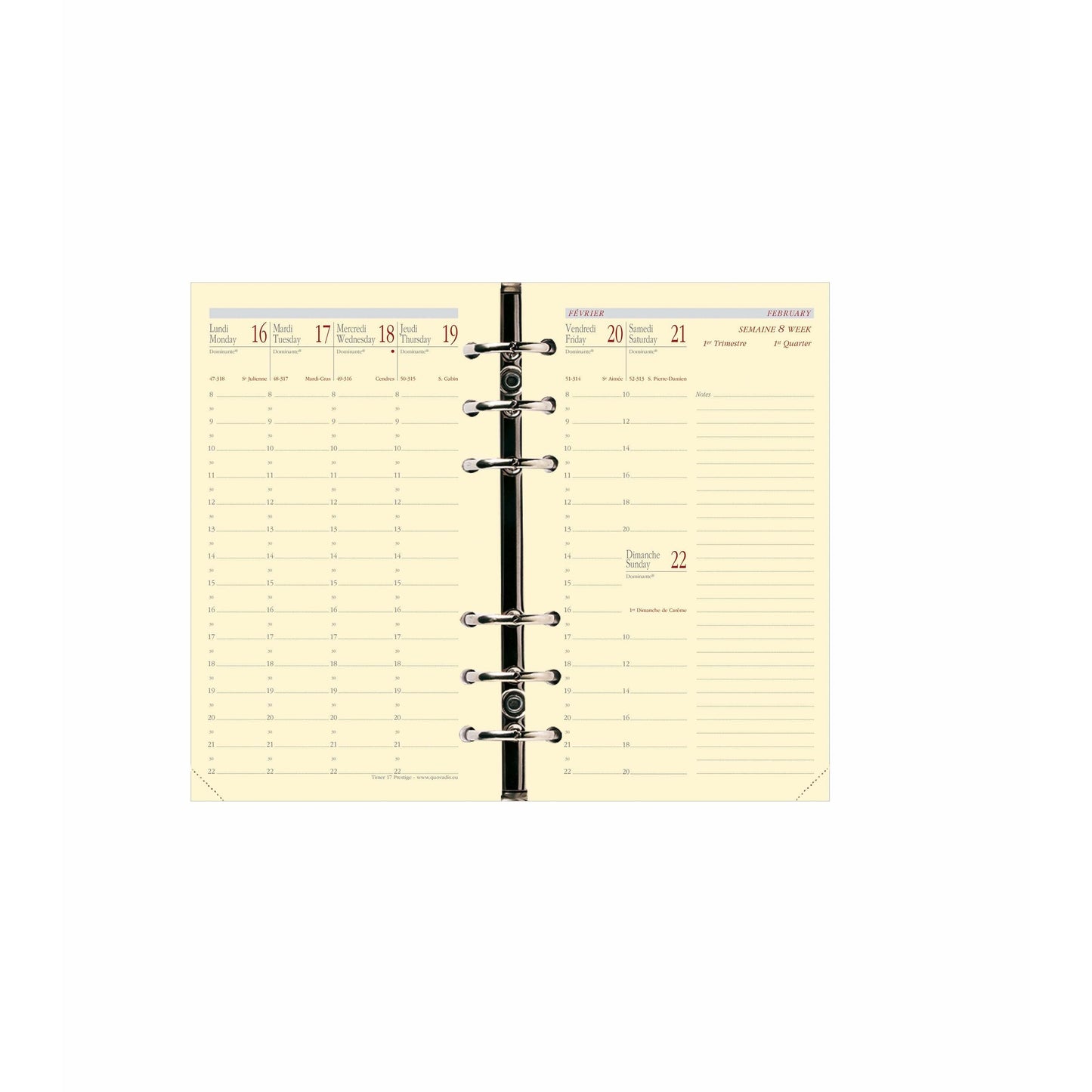 QVD Agenda Timer 17 Prestige Montebello-Agenda-Quo Vadis-Papeterie du Dôme