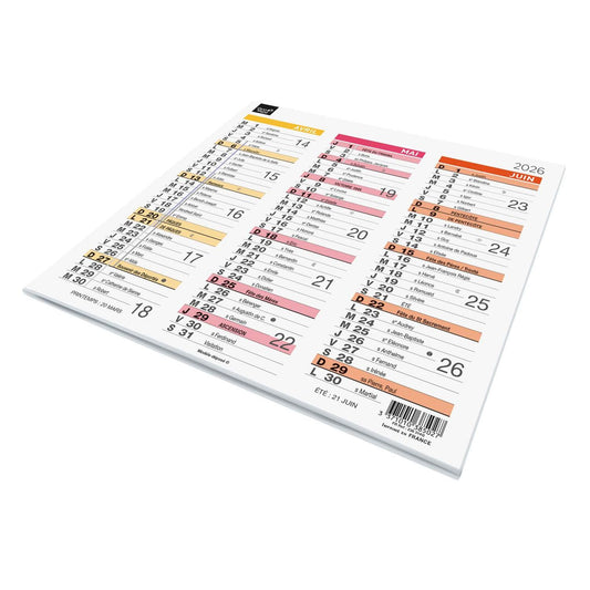 QVD Calendrier Origami 18 Arc en Ciel-Calendrier-Quo Vadis-Papeterie du Dôme