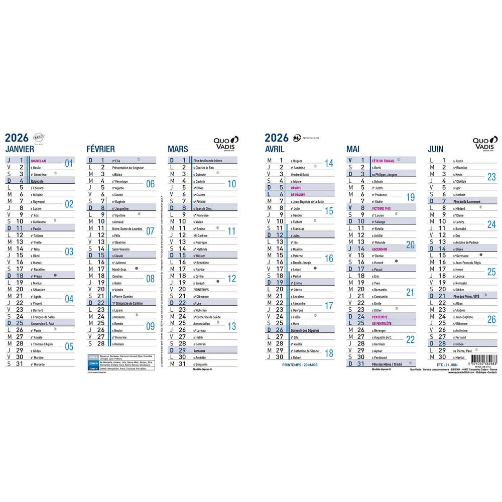 QVD Calendrier Origami 18-Calendrier-Quo Vadis-Papeterie du Dôme