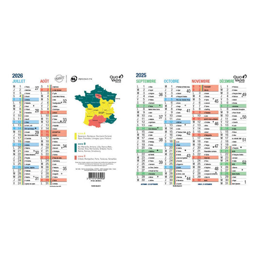 QVD Calendrier Origami 18 Scolaire-Calendrier-Quo Vadis-Papeterie du Dôme