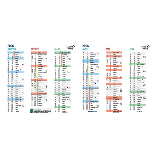 QVD Calendrier Origami 18 Scolaire-Calendrier-Quo Vadis-Papeterie du Dôme