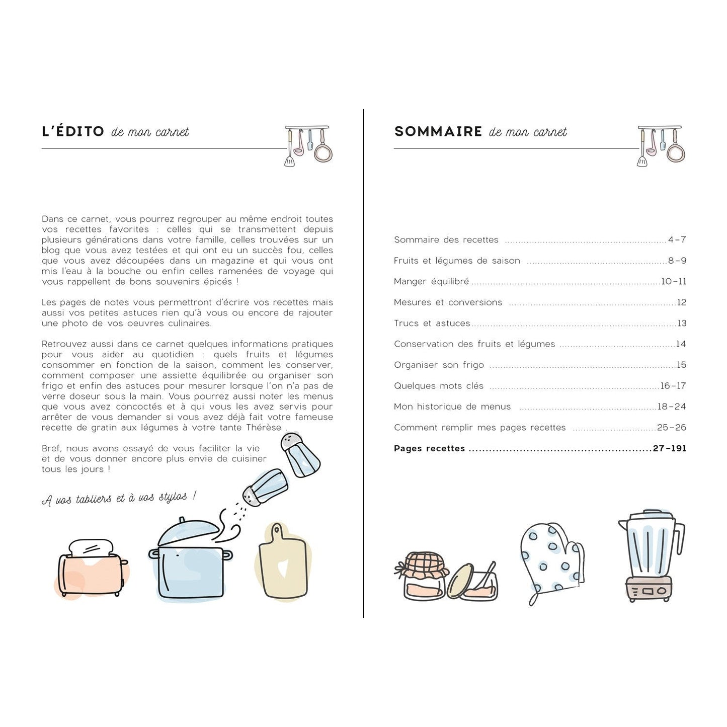 QVD Carnet de Cuisine-Carnet-Quo Vadis-Papeterie du Dôme