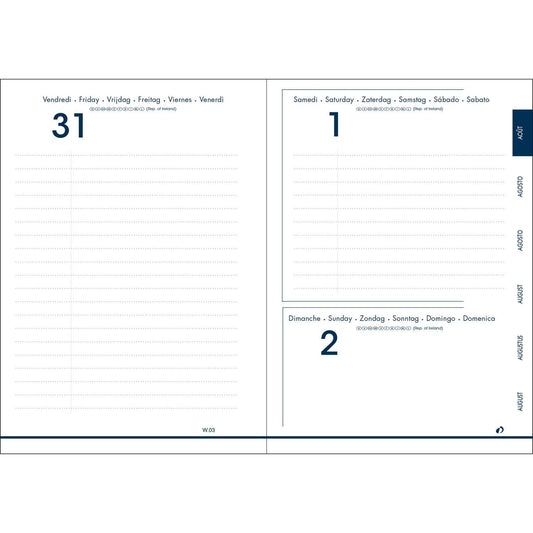 QVD Eurotextagenda 15 Galaxy-Agenda-Quo Vadis-Papeterie du Dôme