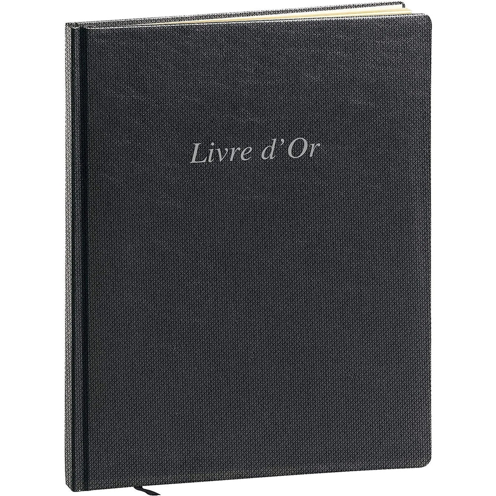 QVD Livre d'Or Cotton-Livre d'Or-Quo Vadis-Noir-Papeterie du Dôme