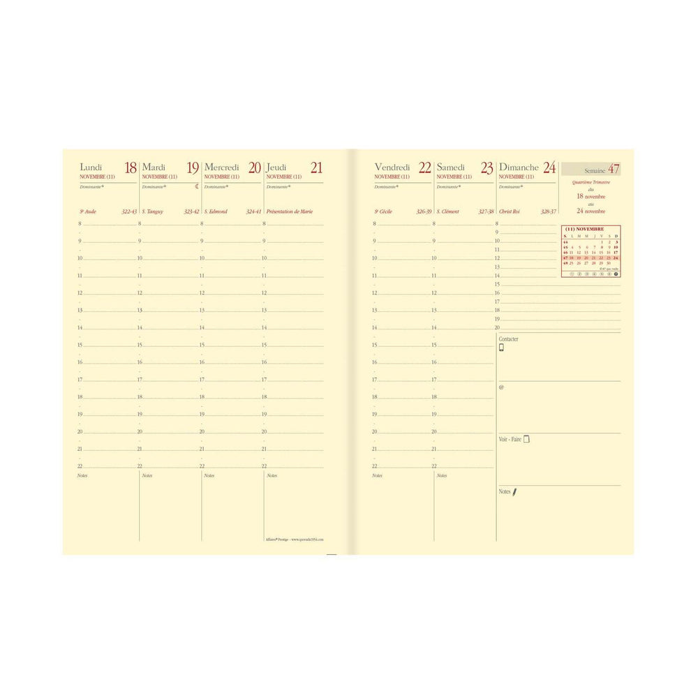 QVD Recharge Agenda Affaires Prestige-Recharge Agenda-Quo Vadis-Papeterie du Dôme