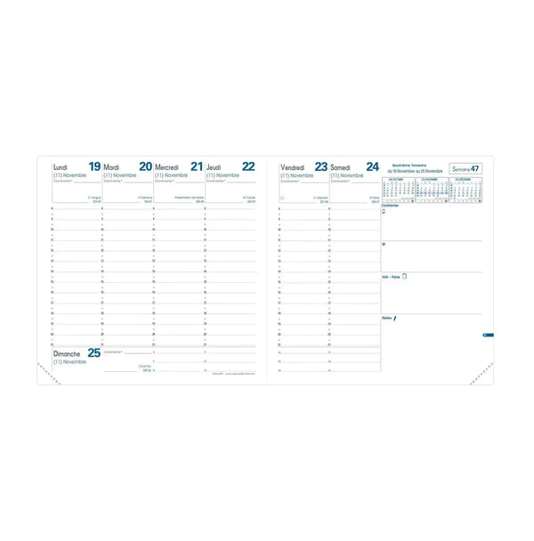 QVD Recharge Agenda Exécutif-Recharge Agenda-Quo Vadis-Papeterie du Dôme
