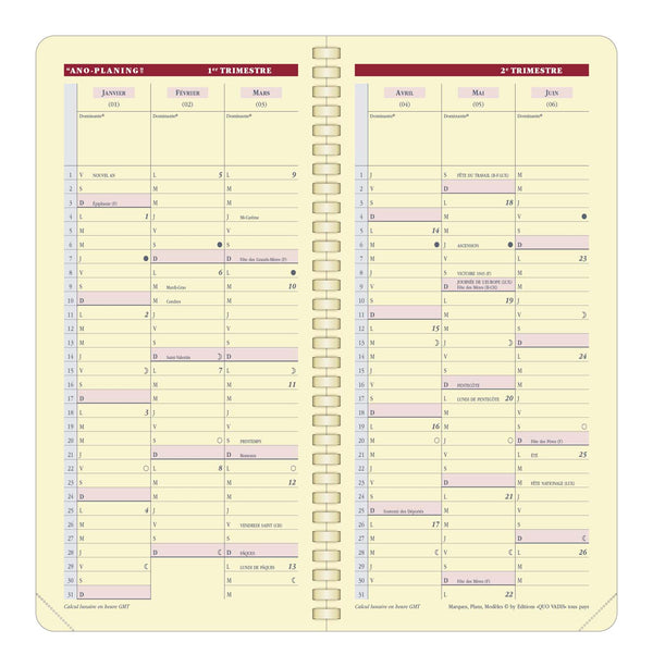 QVD Recharge Agenda Planorizon S Prestige-Recharge Agenda-Quo Vadis-Papeterie du Dôme