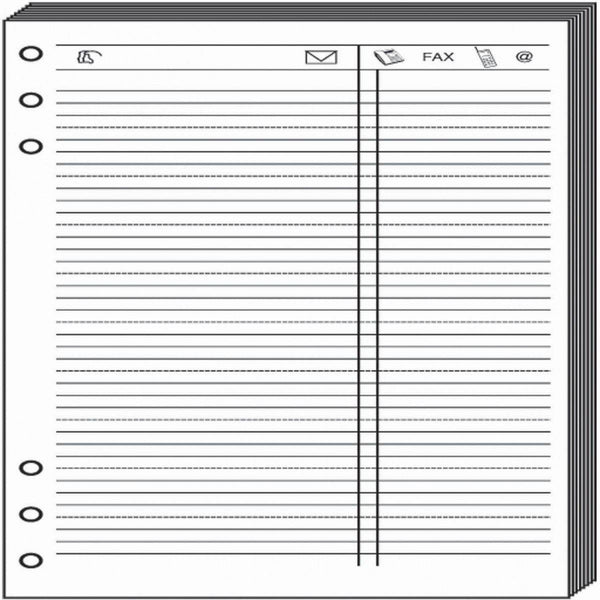 QVD Recharge Compactimer Feuilles de Téléphone Blanc-Recharge-Quo Vadis-Papeterie du Dôme