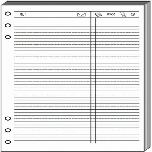 QVD Recharge T21 Feuilles de Téléphone Blanc-Recharge-Quo Vadis-Papeterie du Dôme